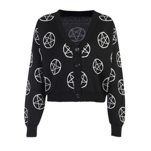 Pentagram Pattern Cardigan