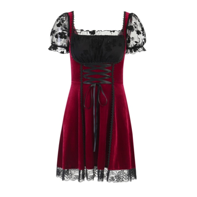 Witch Corbin Mini Dress in Red