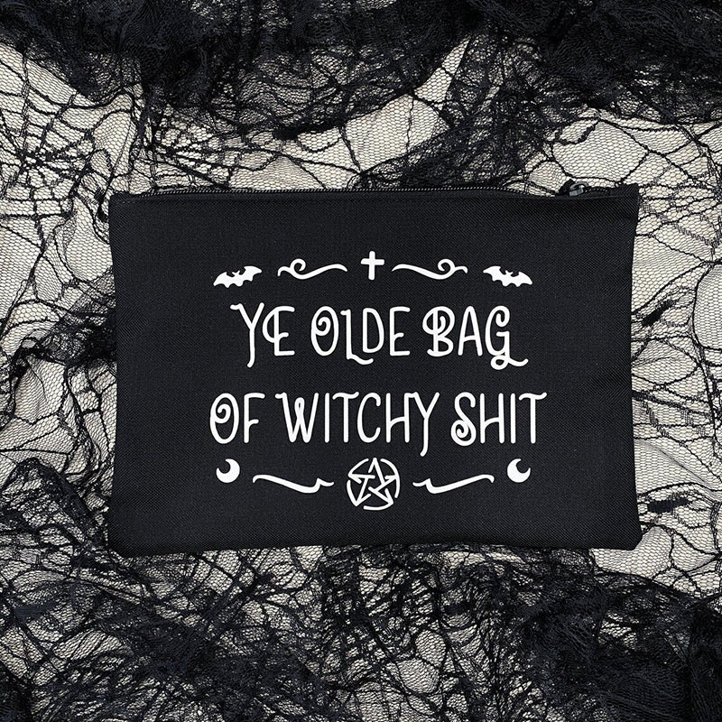 'YE OLDE BAG OF WITCHY SHIT' Make Up Bag