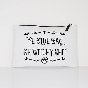 'YE OLDE BAG OF WITCHY SHIT' Make Up Bag