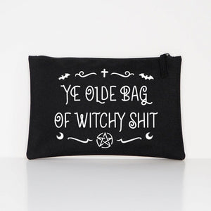 'YE OLDE BAG OF WITCHY SHIT' Make Up Bag