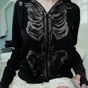 Skeleton Print Jacket