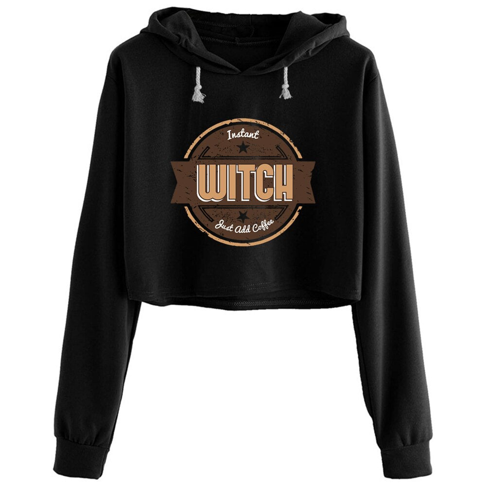 Instant Witch Cropped Hoodie