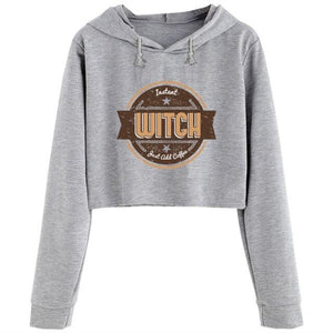 Instant Witch Cropped Hoodie