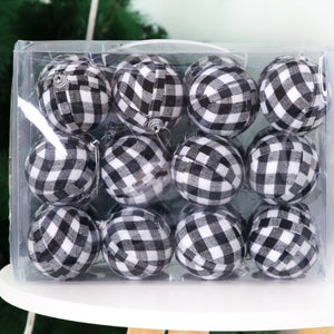 Plaid Balls Christmas Ornament