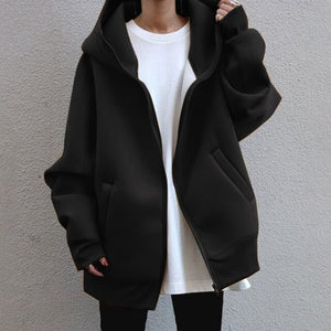 Plain Design Oversized Jacket