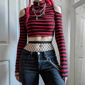 Striped Crop Top