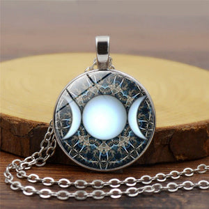 Triple Moon Goddess Pendant